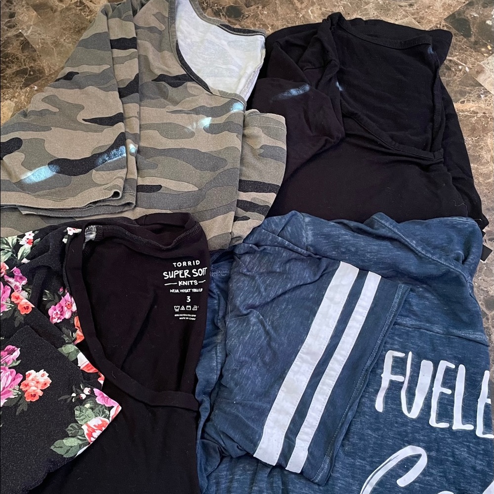 Torrid Super Soft Shirts- 4 shirts total!